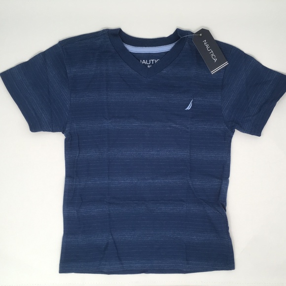 Nautica Other - Nautica Little Boys'  Striped V-Neck Tee Small(4)
